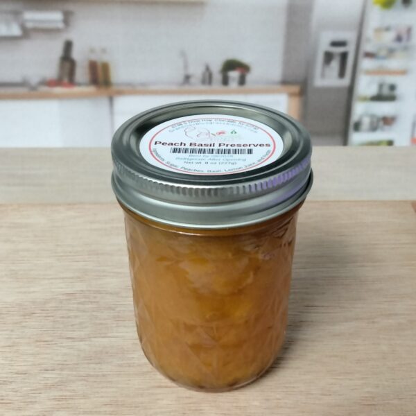 Peach Basil Preserves